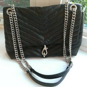 Rebecca Minkoff Edie Quilted Crossbody Black Purse